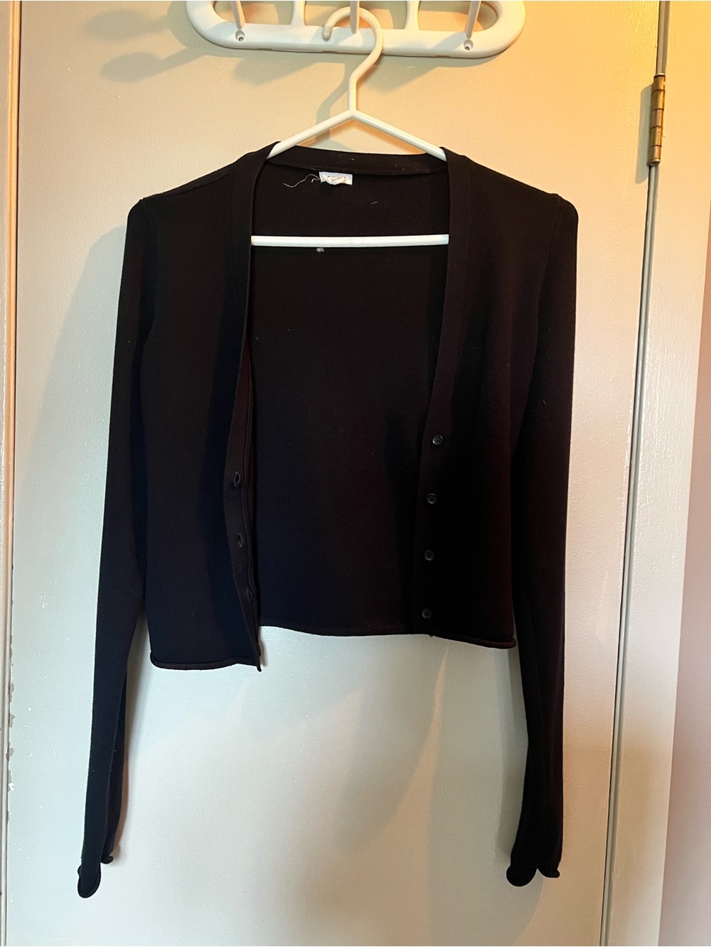 Garage Black Cropped Women's Cardigan